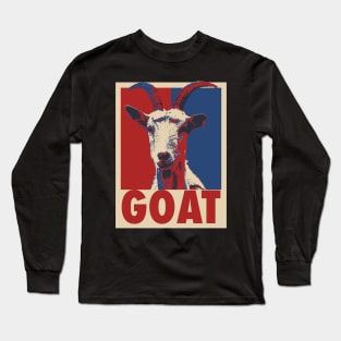 Goat Pop Art Style Long Sleeve T-Shirt